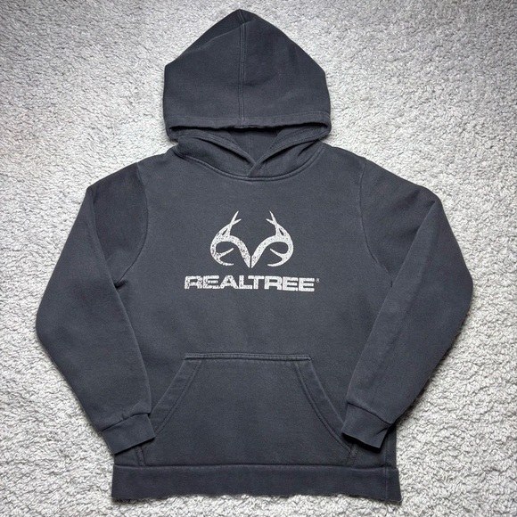 Realtree Hoodie Boys Medium Hooded Pullover Sweatshirt Hunting Outdoors Casual - Picture 1 of 4